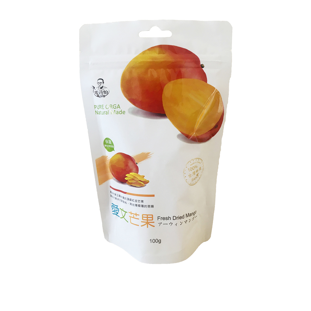 眼鏡伯 眼鏡伯 100% 無添加愛文芒果乾