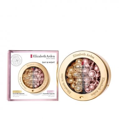Elizabeth Arden伊麗莎白雅頓 超進化黃金導航膠囊及玫瑰金抗痕膠囊日夜雙品套裝特惠組
