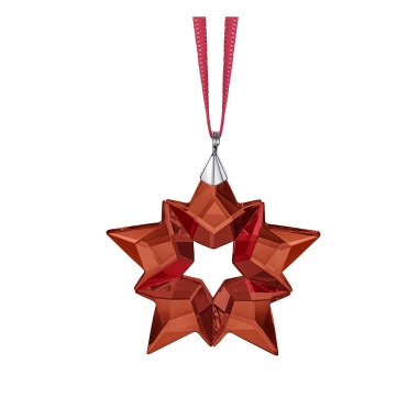 Swarovski施華洛世奇 《聖誕限定》小紅星雪花掛飾