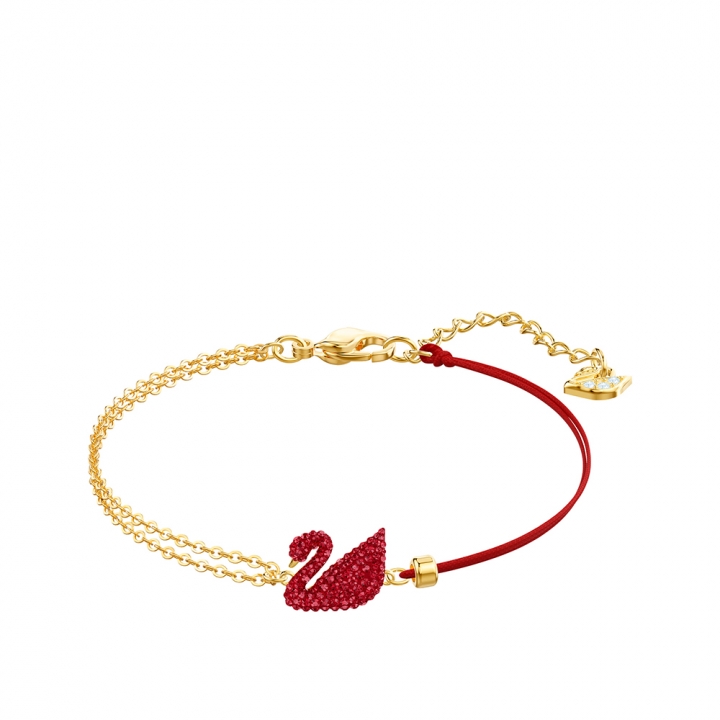 ICONIC SWAN:BRACELET INSI/CRY/GOS RED MIconic Swan手鍊