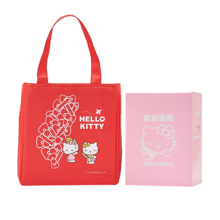  Hello Kitty 台灣地圖 好姐妹紅茶蛋捲提袋組