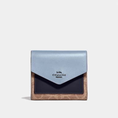 Coach蔻馳(精品) CANVAS SIGNATURE短夾