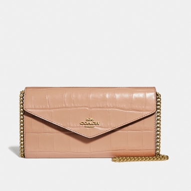 Coach蔻馳(精品) ENVELOPE鍊帶長夾