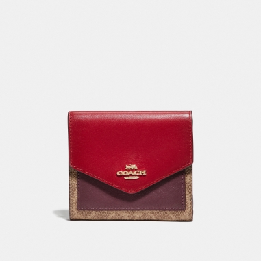 Coach蔻馳(精品) CANVAS SIGNATURE短夾