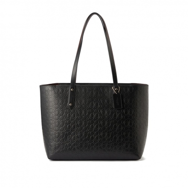 Coach蔻馳(精品) SIGNATURE LEATHER托特包