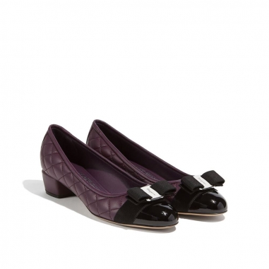 Salvatore Ferragamo費拉格慕 VARA QUILTED低跟鞋