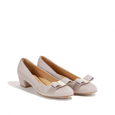 Salvatore Ferragamo費拉格慕 VARA GLITTER低跟鞋