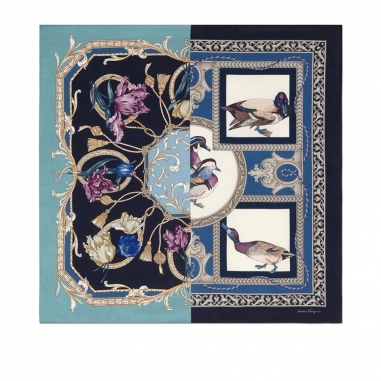 Salvatore Ferragamo費拉格慕 ELIZABETH FOULARD絲巾