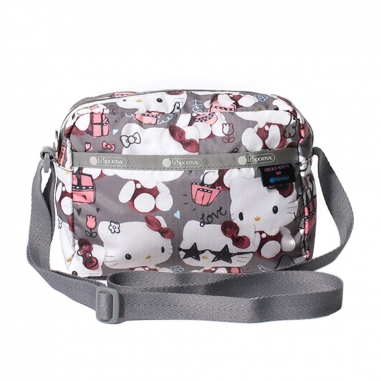 LeSportsac力士保 HELLO KITTY聯名款斜背包