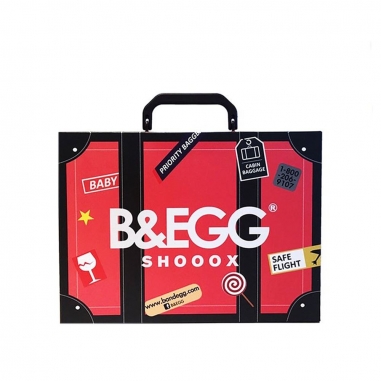 B&EGG蛋昇文化 童襪 紅色6雙組