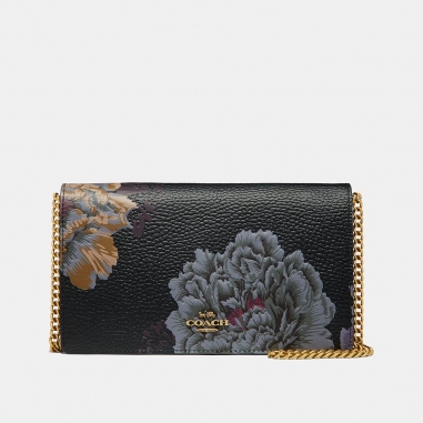 Coach蔻馳(精品) COACH X KAFFE附鍊長夾