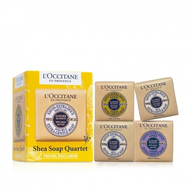 L'Occitane歐舒丹 乳木果護膚皂4件裝特惠組
