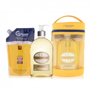 L'Occitane歐舒丹 杏仁沐浴油特惠組