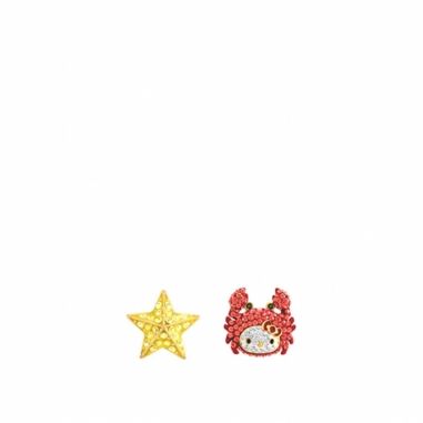 Swarovski施華洛世奇 HELLO KITTY CRAB 穿孔耳環