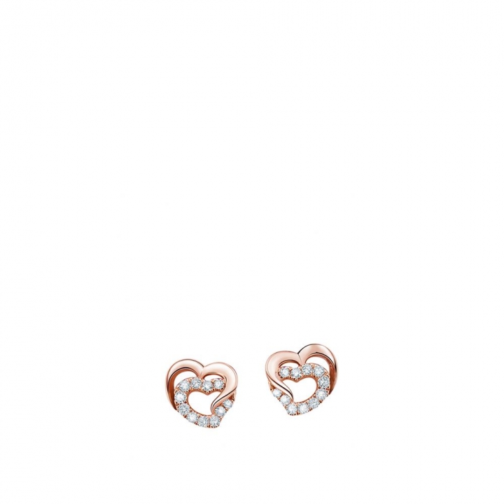 MEET U DIAMOND HEART EARRINGSMEET U 心型鑽石耳環