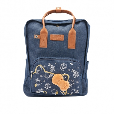 Hello KittyHello Kitty 機場限定 Hello Kitty 牛仔後背包 棕