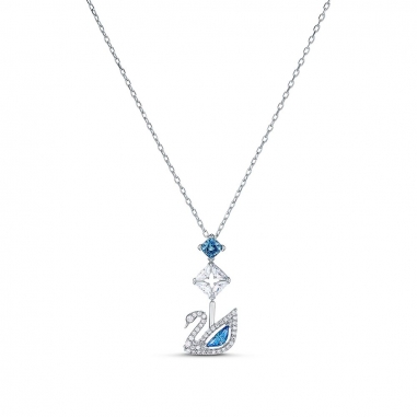 Swarovski施華洛世奇 DazzlingSwan銀Y字鍊