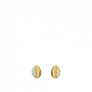 Swarovski施華洛世奇 Shell金耳環