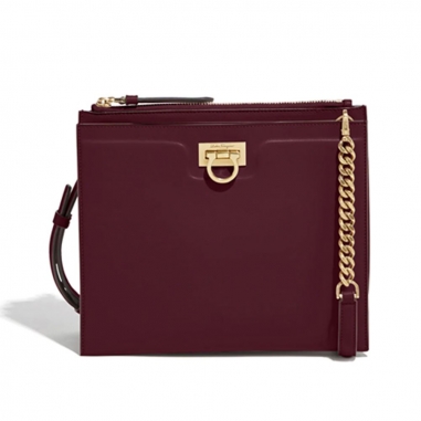 Salvatore Ferragamo費拉格慕 GANCIO SQUARE肩背包