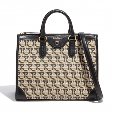 Salvatore Ferragamo費拉格慕 ALL GANCINI PU托特包