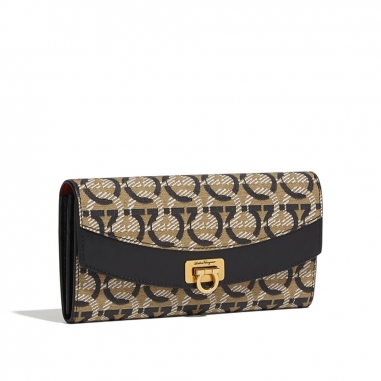 Salvatore Ferragamo費拉格慕 ALL GANCINI PU皮夾