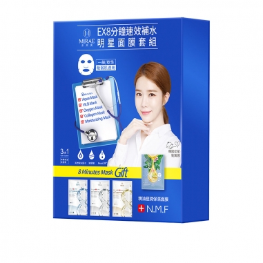 MIRAE未來美 MIRAE EX8分鐘速效補水明星面膜15片特惠組
