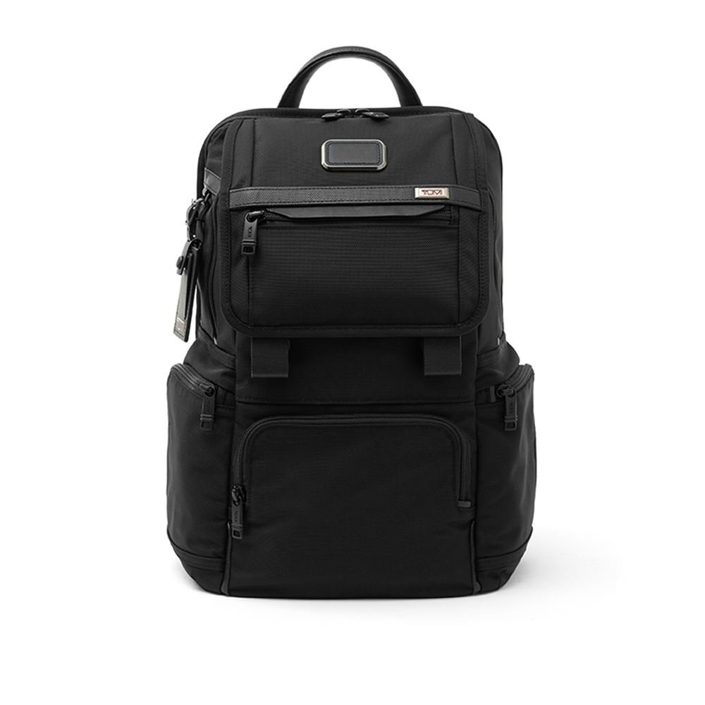 TUMI Alpha 3系列翻盖後背包男士商務休閒通勤背包/電腦包