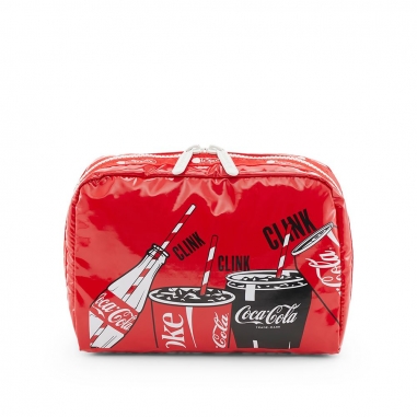 LeSportsac力士保 COCA COLA聯名款化粧包