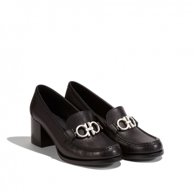 Salvatore Ferragamo費拉格慕 ROLO莫卡辛高跟鞋
