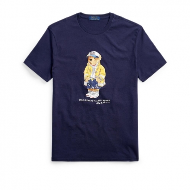 POLO RALPH LAUREN拉夫勞倫 定制修身版型小熊圖案 T 恤