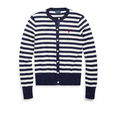 POLO RALPH LAUREN拉夫勞倫 條紋棉質開襟衫