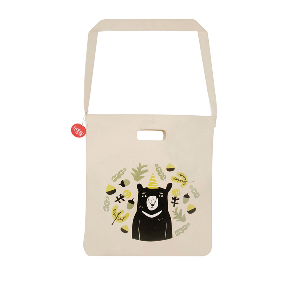 Jean Cultural 知音文創｜黑熊側耳帆布袋 黑熊