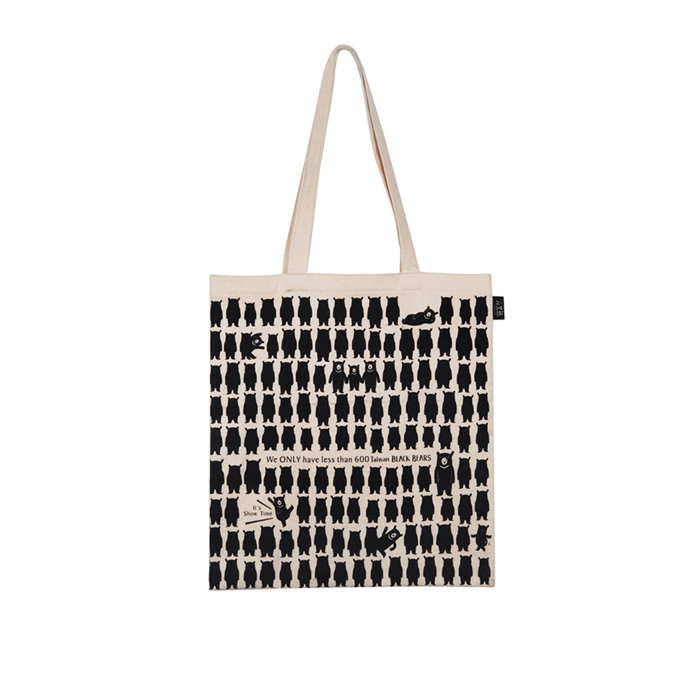 Jean Cultural 知音文創｜黑熊肩背環保袋 黑熊