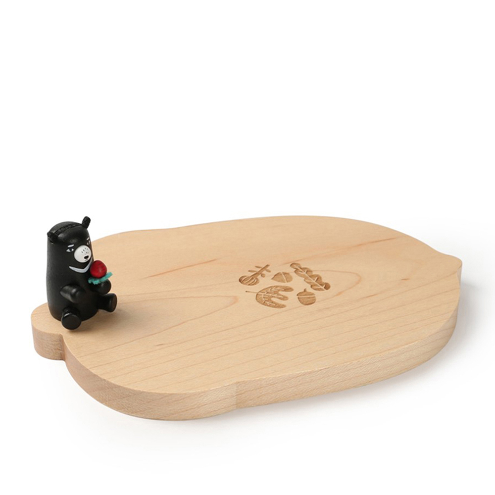 Jean Cultural 知音文創｜黑熊木製杯墊