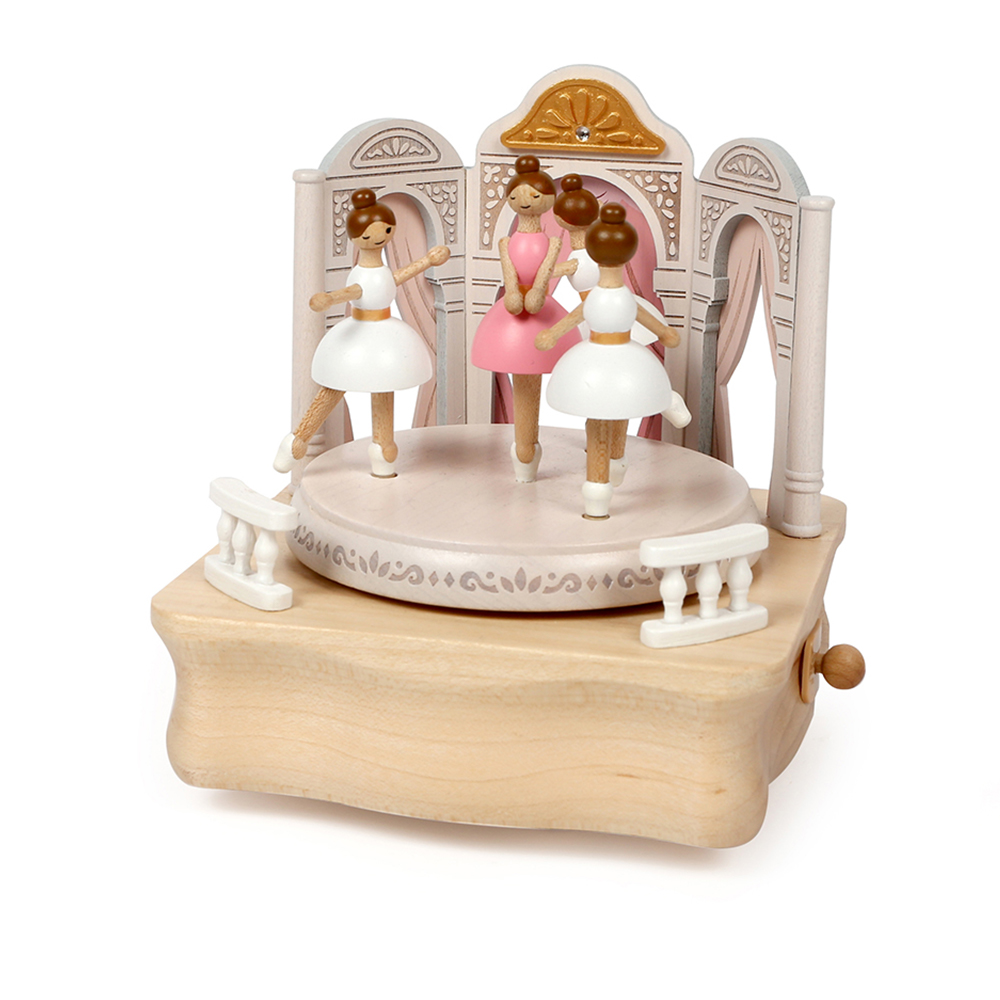 Jean Cultural 知音文創｜芭蕾舞木製多旋轉音樂鈴