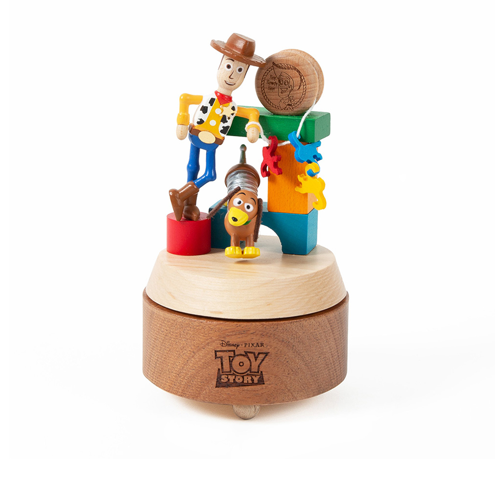 Jean Cultural 知音文創｜DISNEY 迪士尼系列 胡迪彈簧狗迷你轉盤音樂鈴