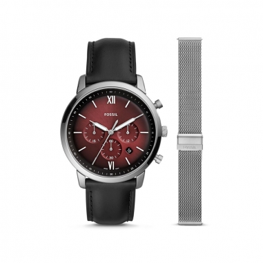 FossilFossil FOSSIL NEUTRA CHRONO三眼男錶鍊帶組