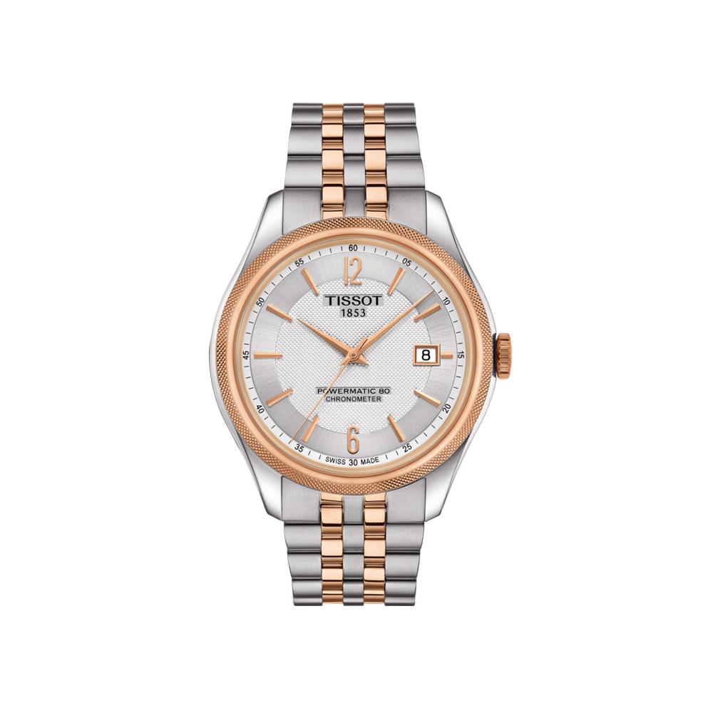 TISSOT T-Classic Ballade Powermatic 80 Cosc 自動銀色錶盤男士手錶