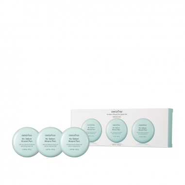 innisfree悅詩風吟 無油無慮礦物控油蜜粉餅三件特惠組