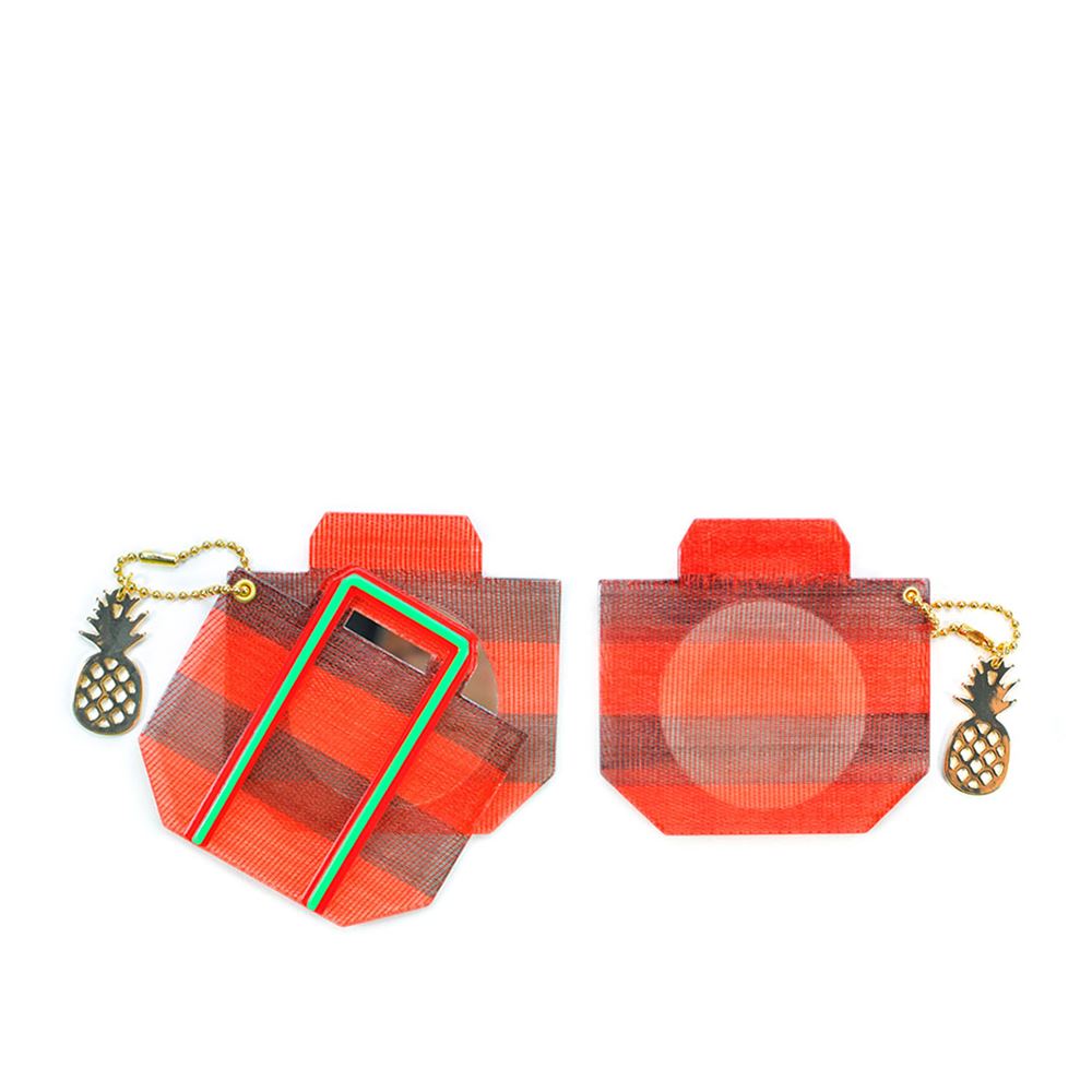 Taiwan Trend Sunny Bag x 台人潮|黑紅紋茄芷袋旋轉鏡