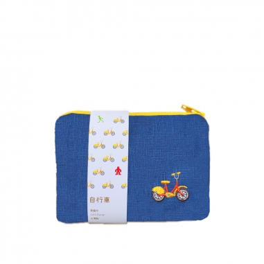 娜吉小物娜吉小物 刺繡零錢包 自行車