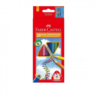 Faber-Castell輝柏 大三角彩色鉛筆3.3mm 20色