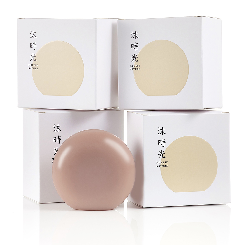 MOUSSE NATURE 溫泉櫻花皂4入�