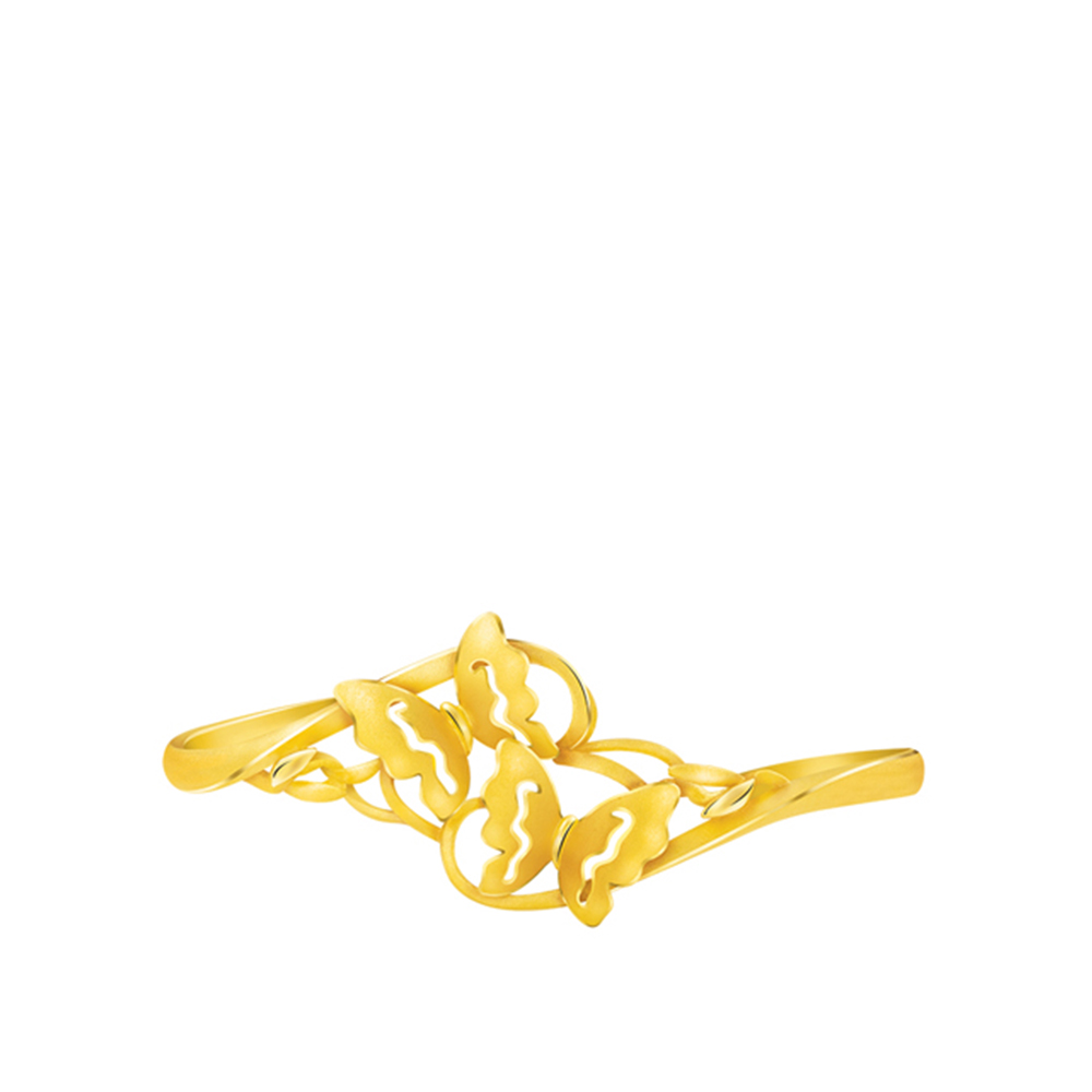 Ever Rich Jewelry 蝴蝶黃金手鐲