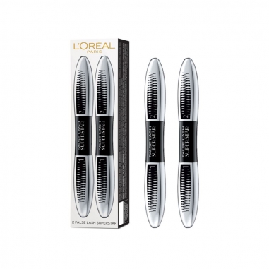 L'Oreal Paris巴黎萊雅 密翹巨星雙頭睫毛膏特惠組