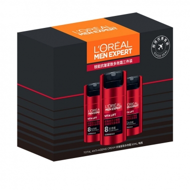 L'Oreal Paris巴黎萊雅 男士銳能抗皺緊致多效霜特惠組